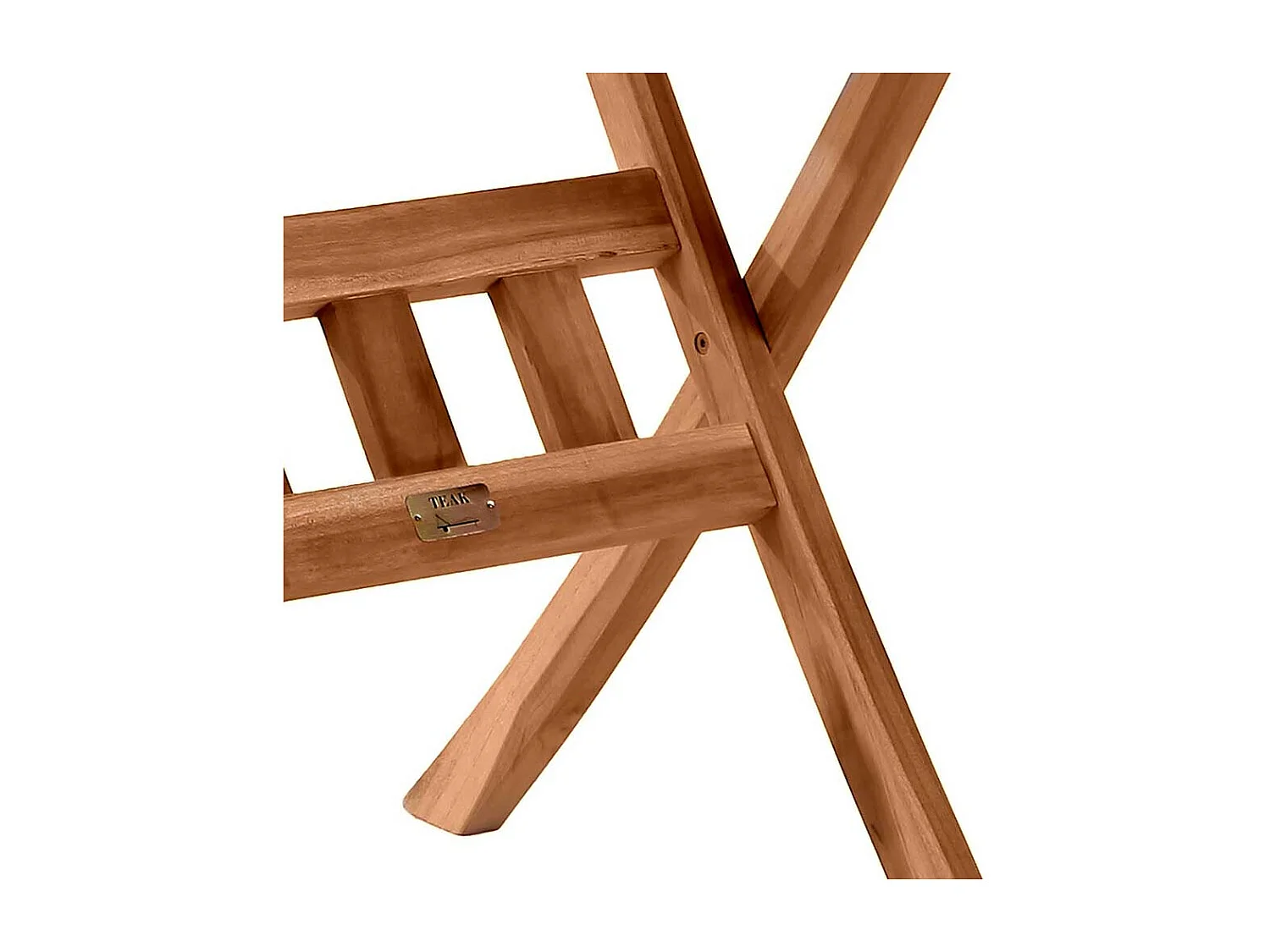 Rundtisch für Garten Teak Massivholz