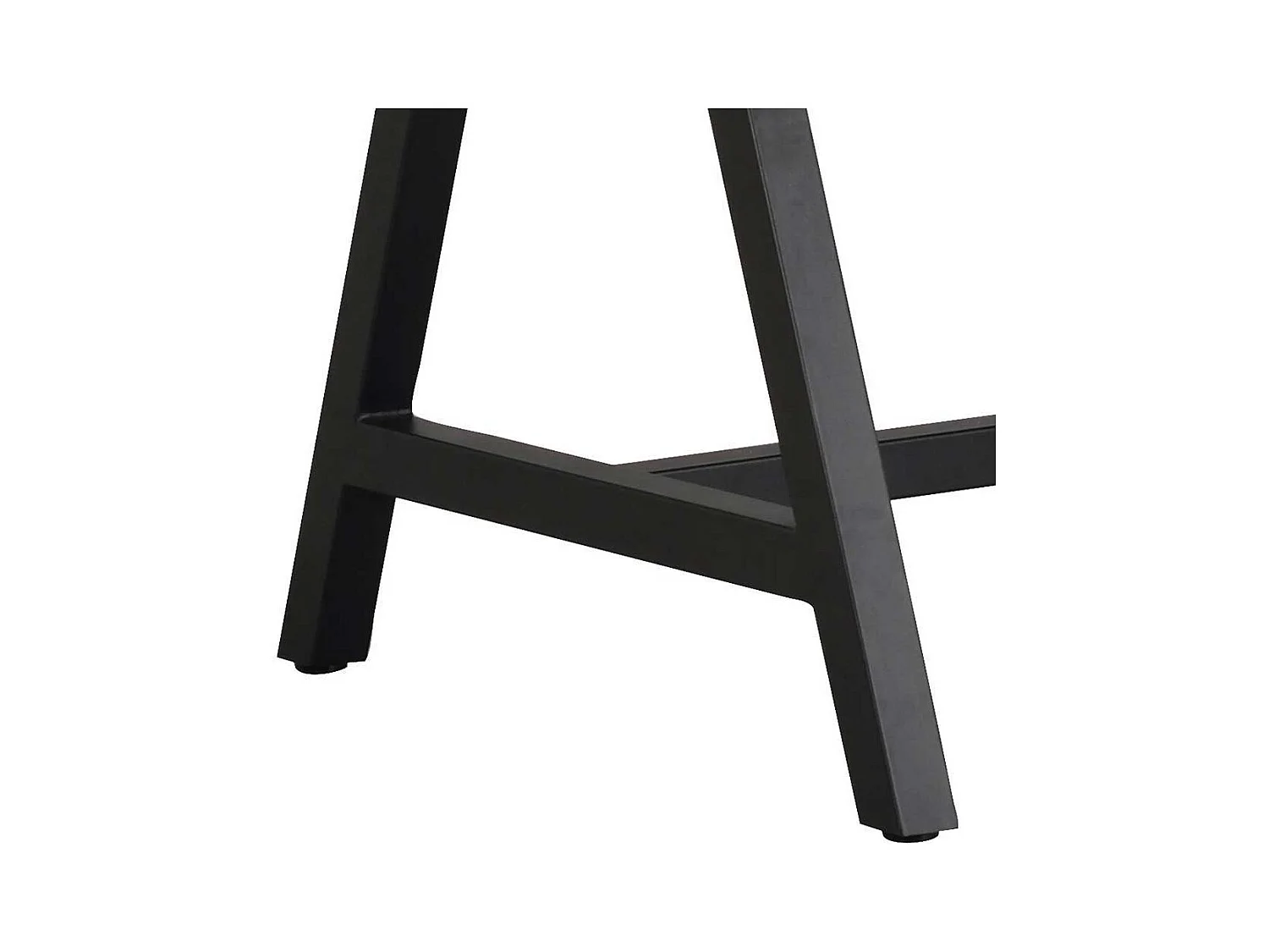 Esszimmer Tisch aus Eiche Massivholz White Wash Metall