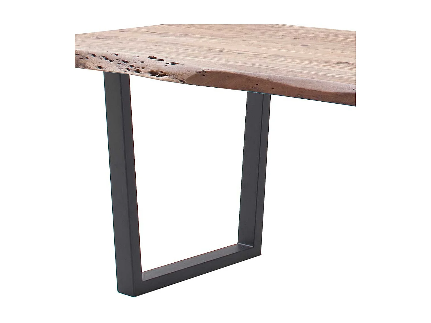 Esstisch Holztisch mit natürlicher Baumkante aus Akazie Massivholz