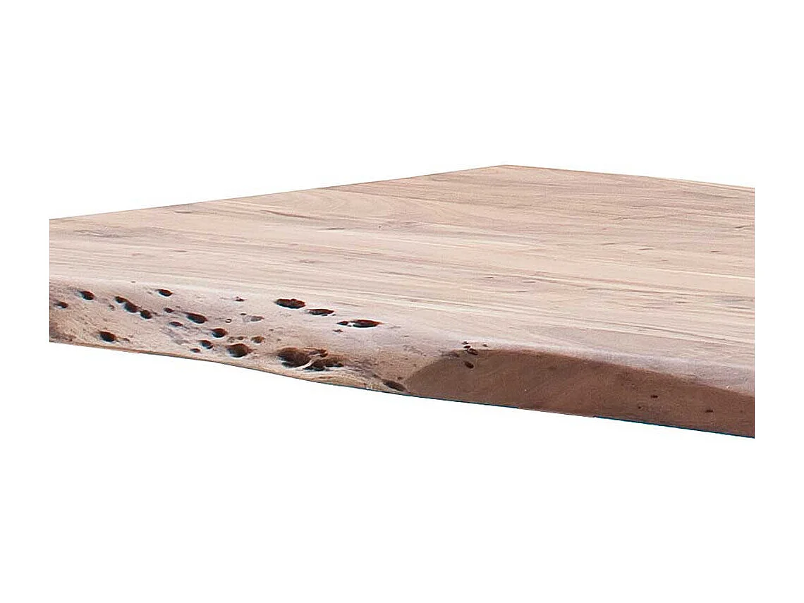 Esstisch Holztisch mit natürlicher Baumkante aus Akazie Massivholz