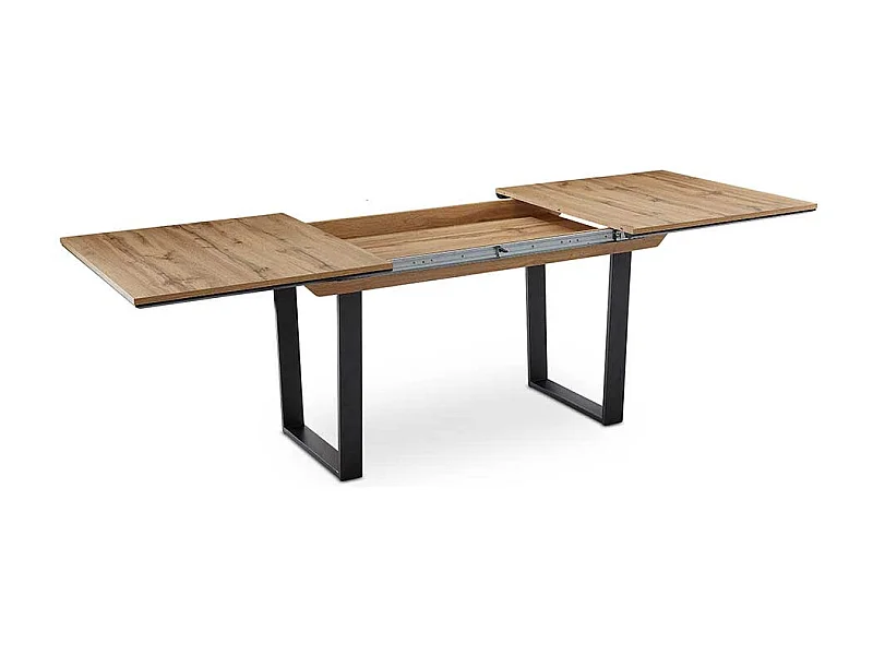 Esszimmertisch mit Bügelgestell wahlweise mit Mittelauszug