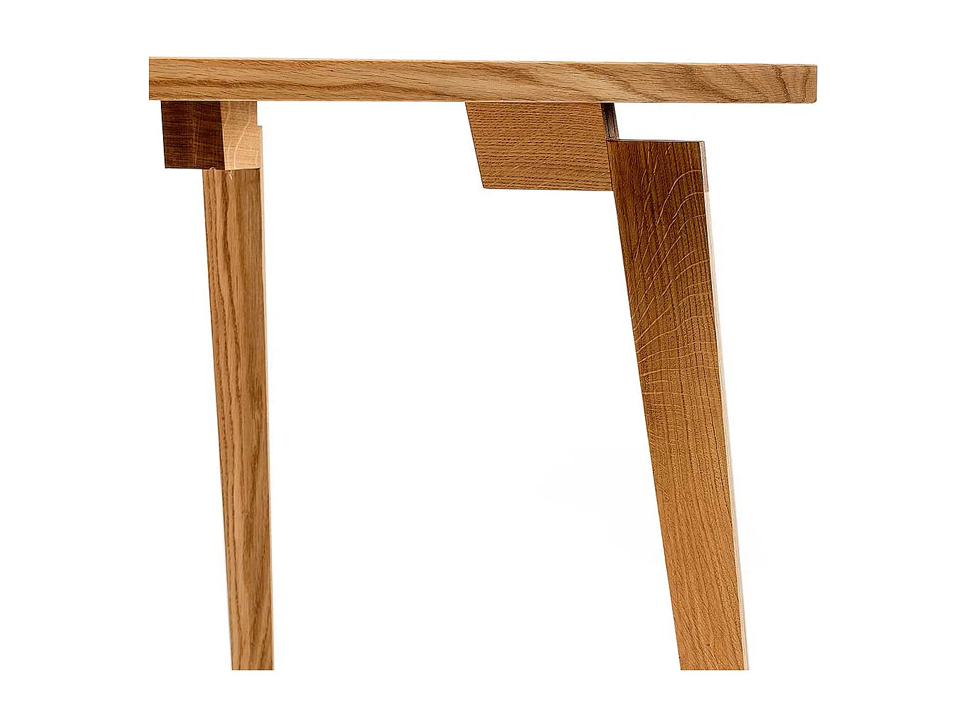 Holztisch aus Eiche Massivholz 90 cm tief