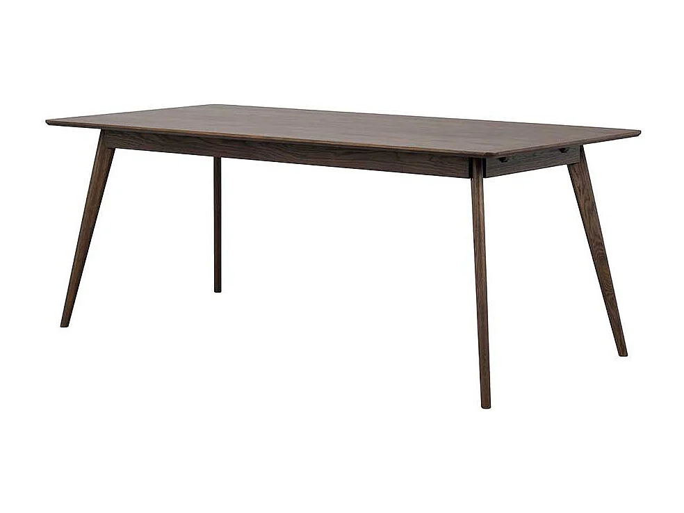 Esszimmertisch optional verlängerbar in Eiche dunkel 75 cm hoch