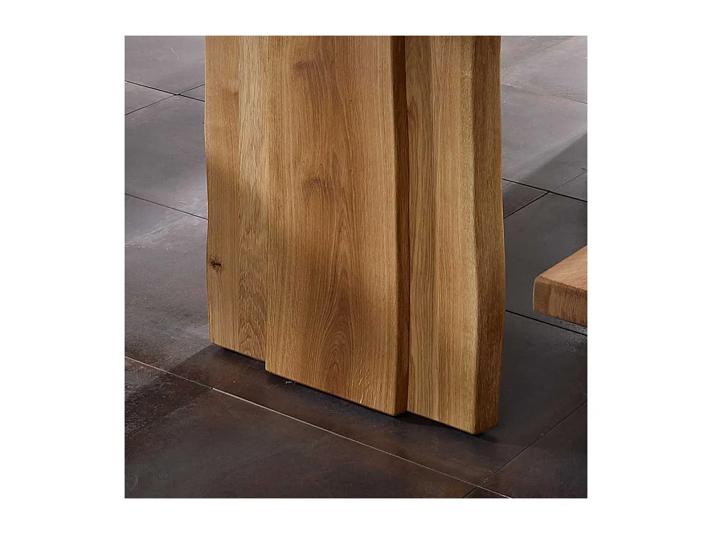 Baumkanten Esstisch aus Massivholz geölt