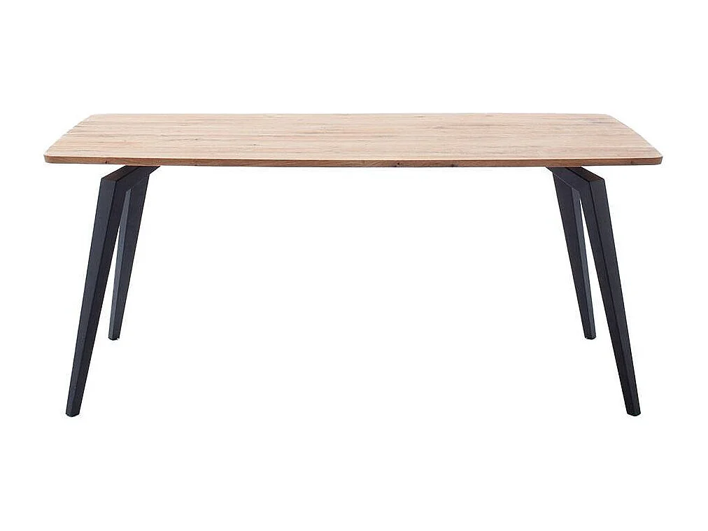 Esstisch Tisch Esszimmer aus Metall mit Massivholzplatte