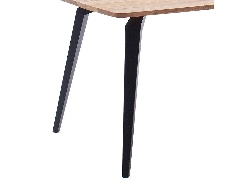 Esstisch Tisch Esszimmer aus Metall mit Massivholzplatte