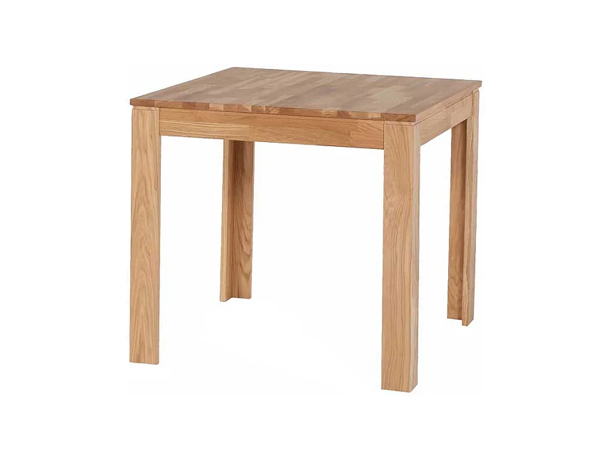 Massivholztisch aus Eiche geölt quadratisch