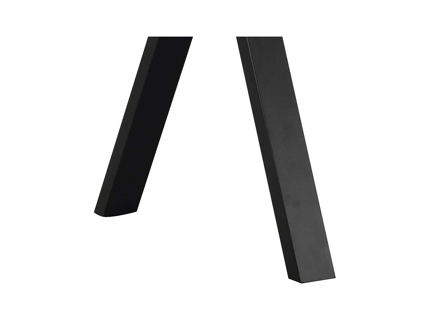 Esszimmer Tisch mit Vierfußgestell aus Metall Massivholzplatte