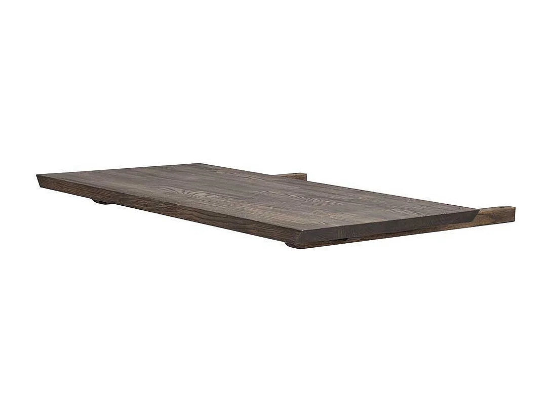 Esszimmer Tisch mit Vierfußgestell aus Metall Massivholzplatte