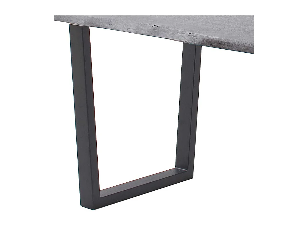 Esstisch Massivholztisch mit Massivholzplatte und Bügelgestell