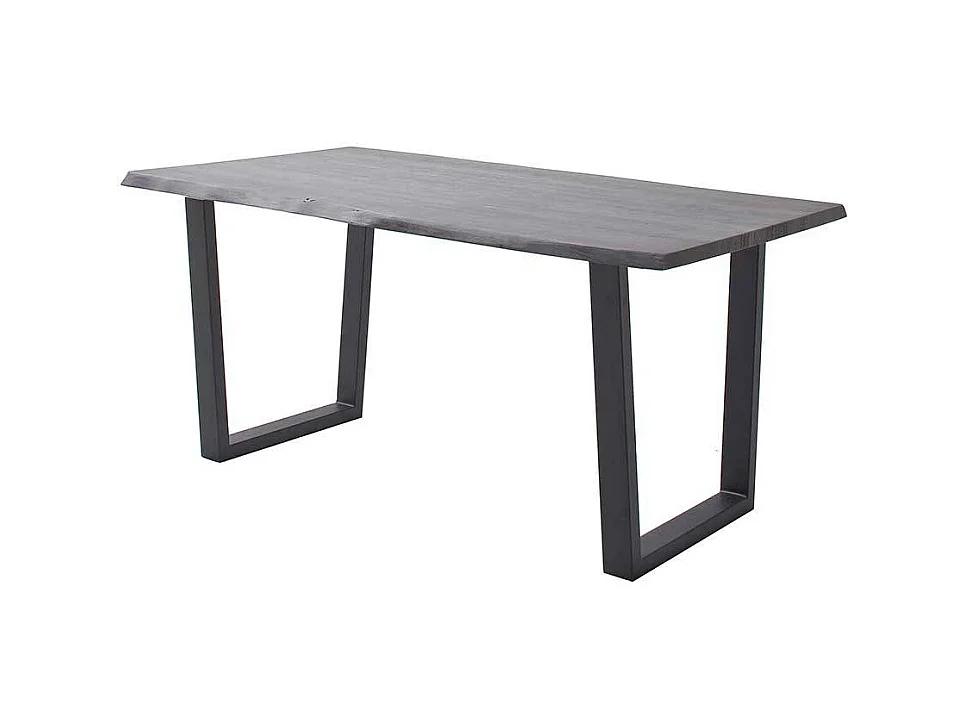 Esstisch Massivholztisch mit Massivholzplatte und Bügelgestell