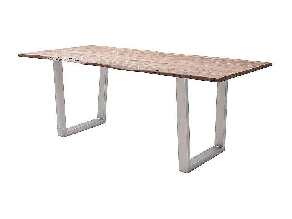 Esstisch Holztisch aus Metall und Akazie Massivholz