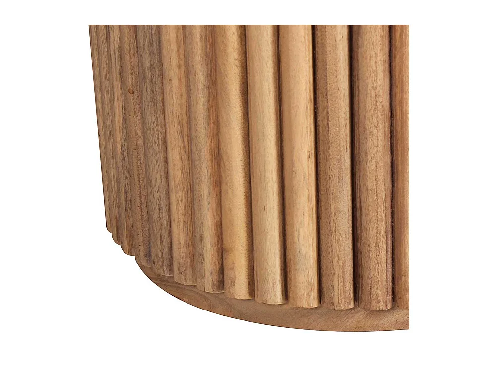 Massivholztisch Esstisch in Mangoholz Naturfarben im Skandi Design