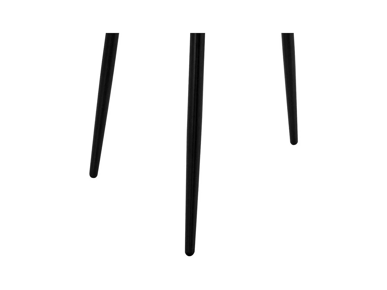 Runder Esszimmertisch aus Glas Metall Vierfußgestell