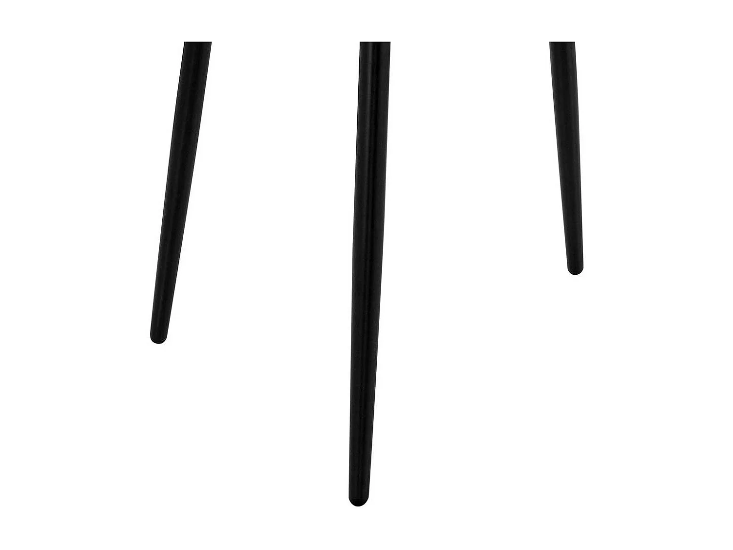 Runder Esszimmertisch aus Glas Metall Vierfußgestell