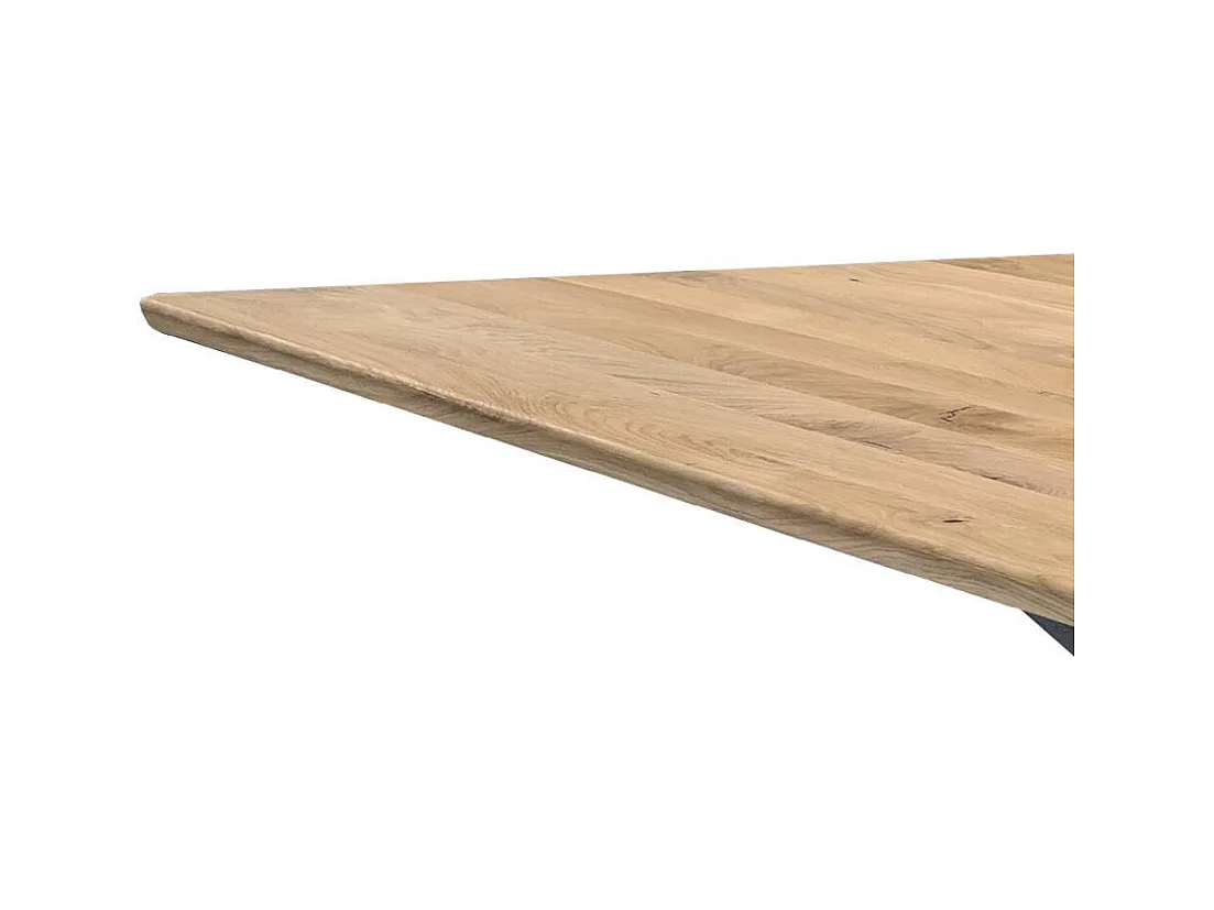 Esstisch Tisch Esszimmer aus Wildeiche Massivholz im Industry und Loft Stil