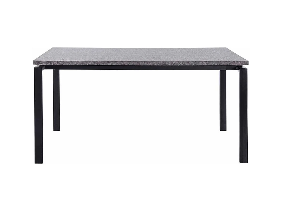 Esstisch Tisch Esszimmer in Beton Grau und Schwarz