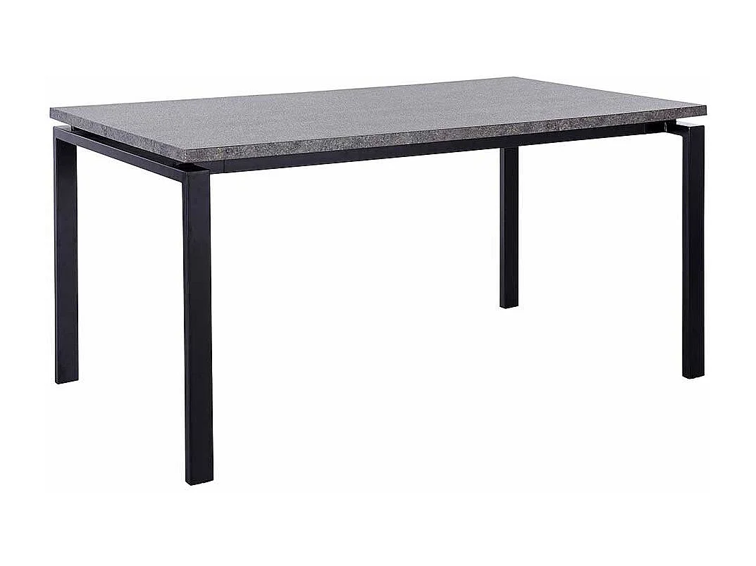 Esstisch Tisch Esszimmer in Beton Grau und Schwarz