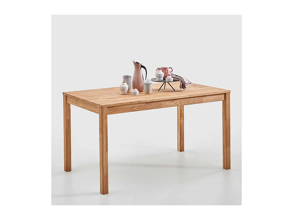 Holz Küchentisch aus Kernbuche massiv Vierfußgestell