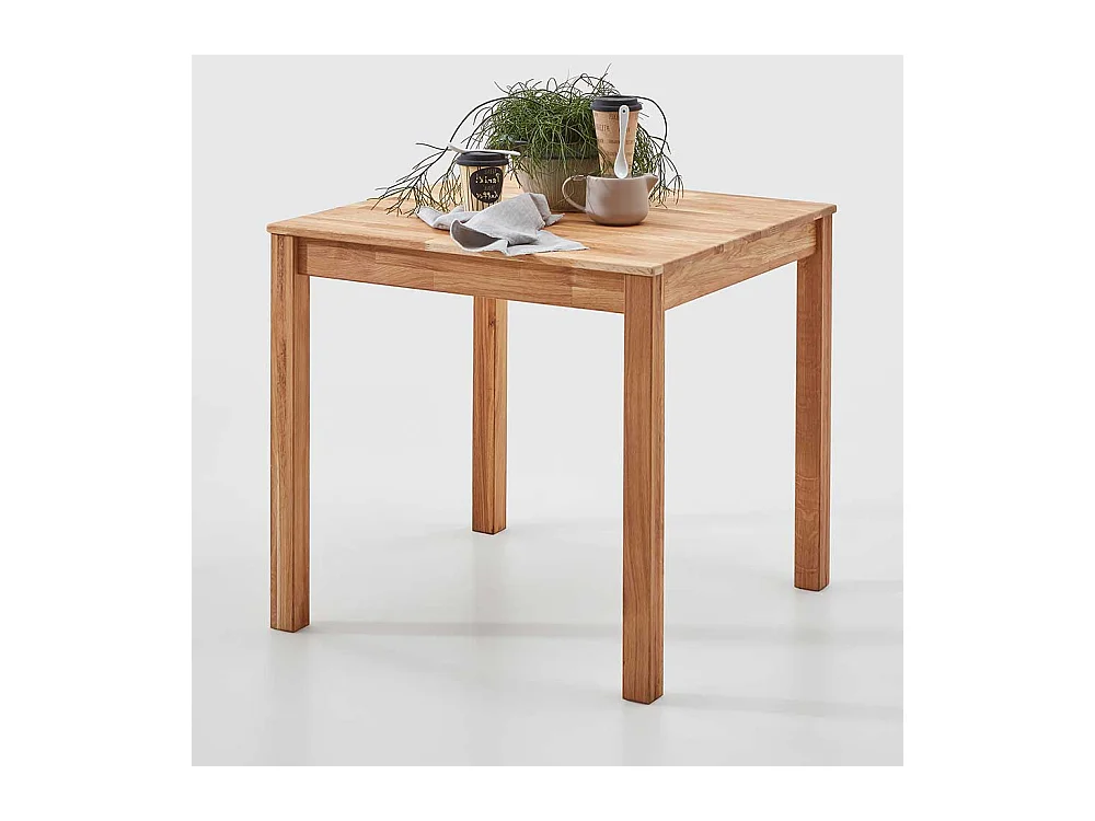 Holz Küchentisch aus Kernbuche massiv Vierfußgestell