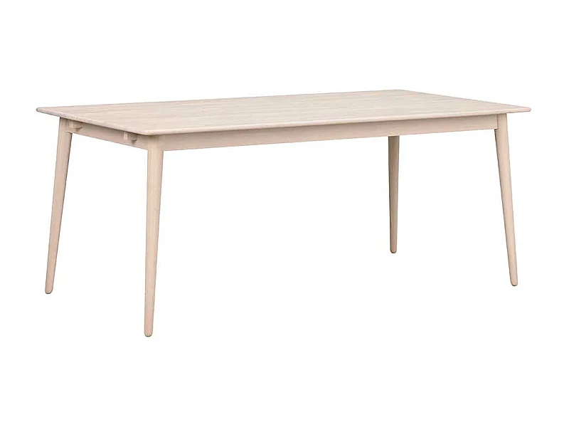 Holztisch in Eiche White Wash massiv Skandi Design