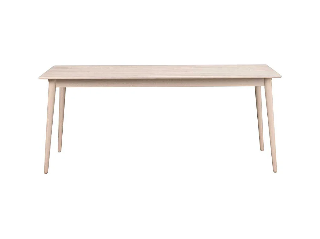 Holztisch in Eiche White Wash massiv Skandi Design