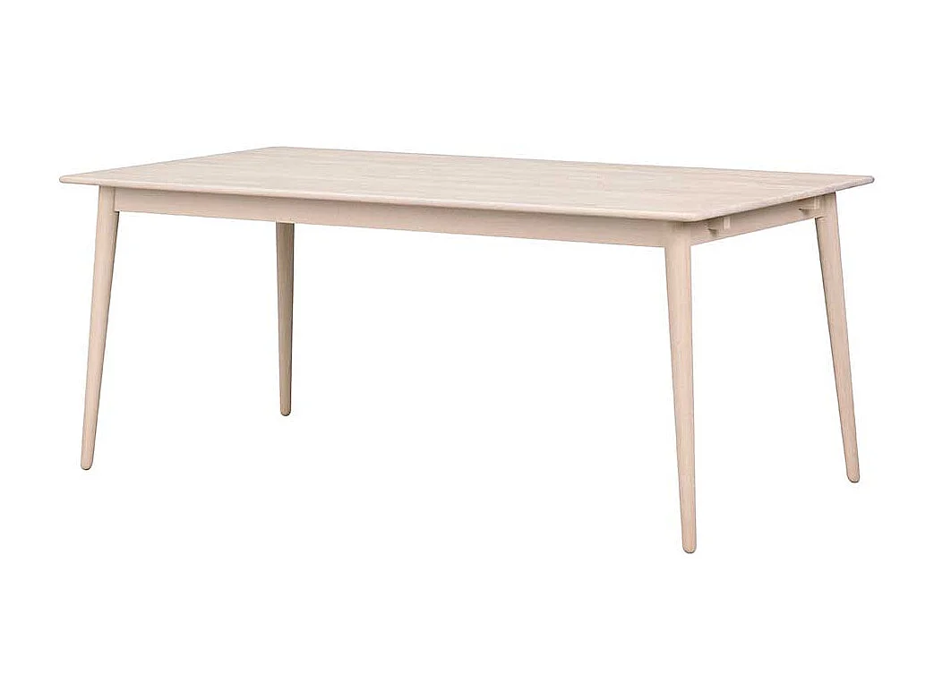 Holztisch in Eiche White Wash massiv Skandi Design