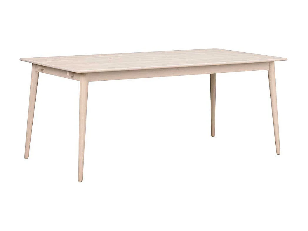 Holztisch in Eiche White Wash massiv Skandi Design