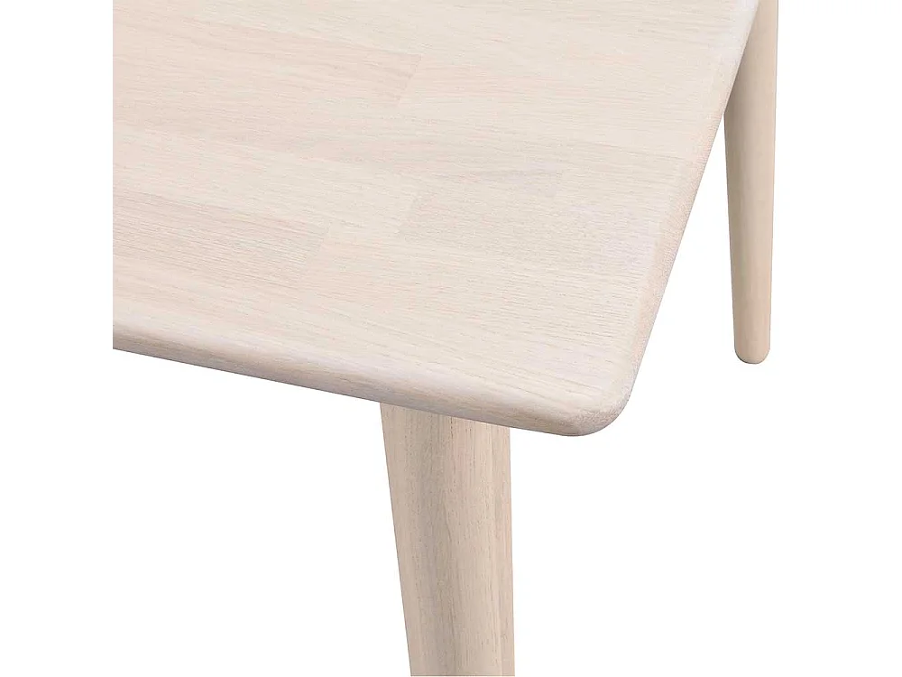Holztisch in Eiche White Wash massiv Skandi Design