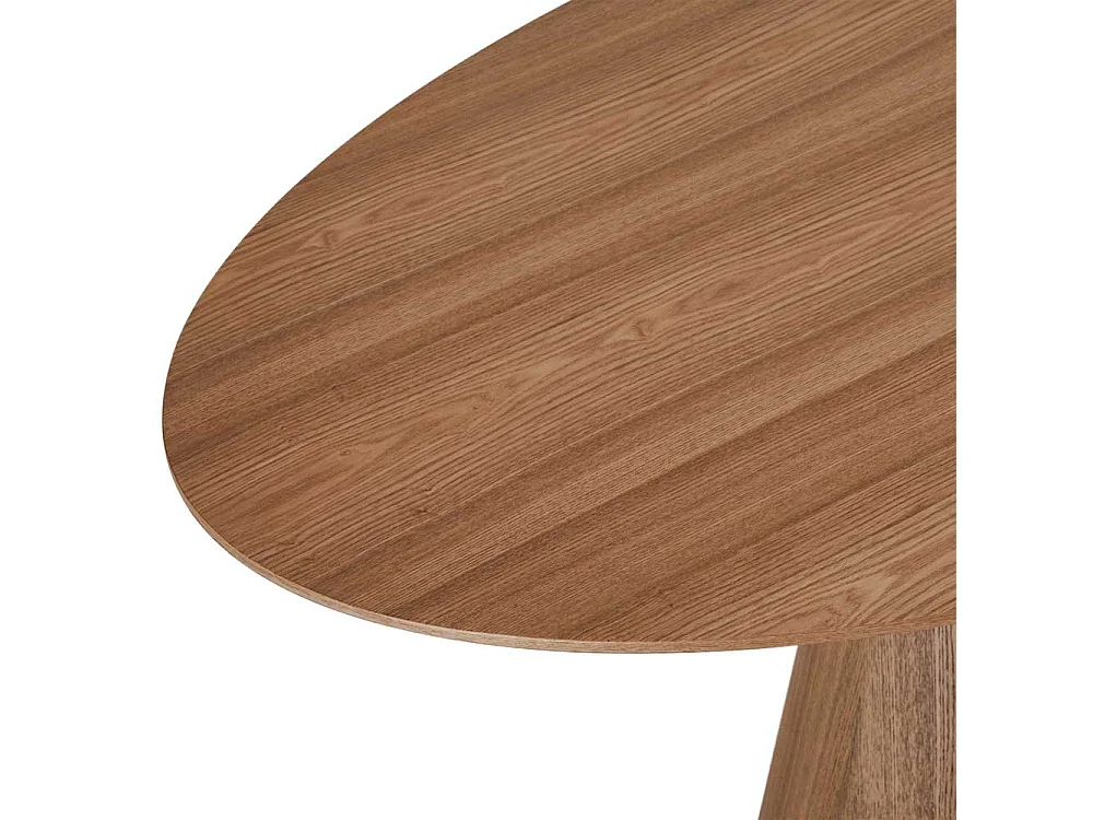 Esstisch Tisch Esszimmer in ovaler Form echtholzfurniert