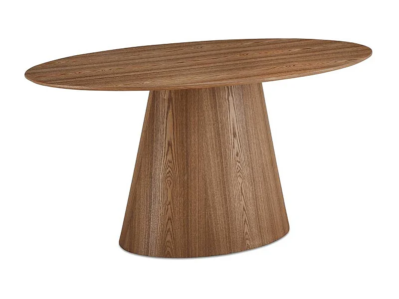 Esstisch Tisch Esszimmer in ovaler Form echtholzfurniert