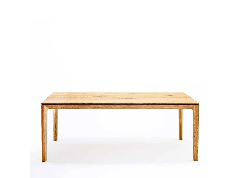 Holztisch Massivholztisch aus Eiche Massivholz in Eichefarben