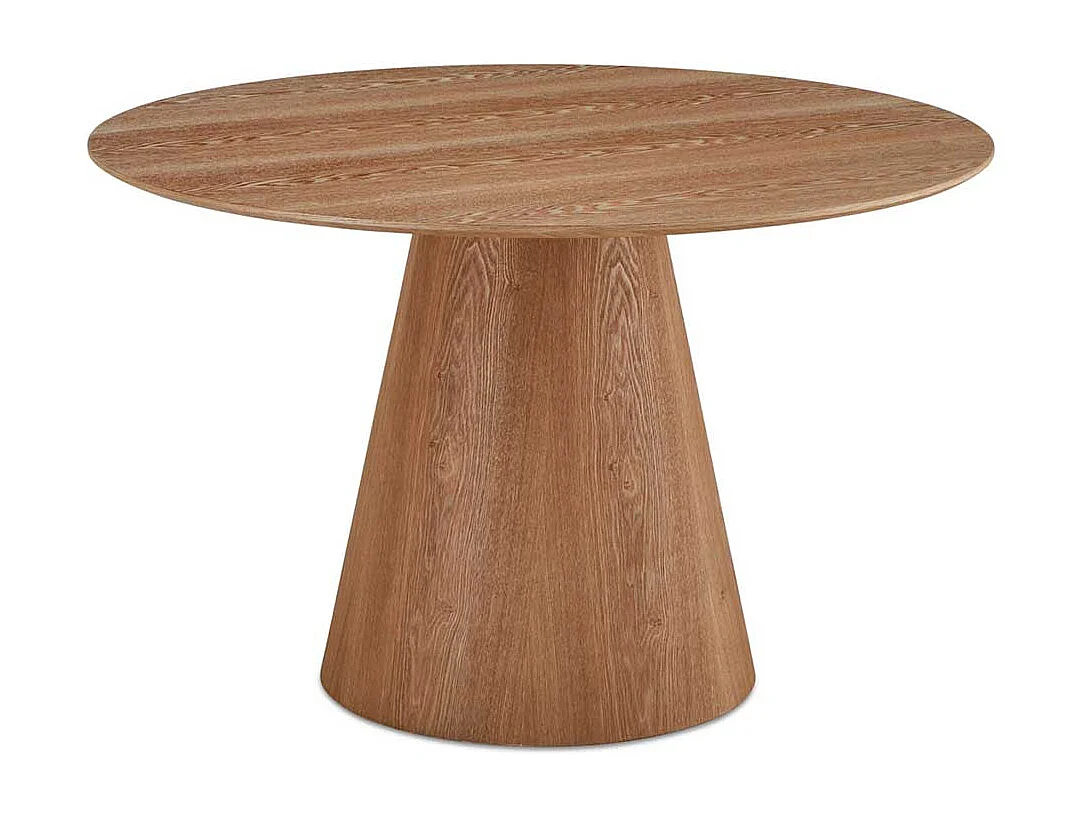 Esstisch Esszimmertisch in runder Form und Eichefarben