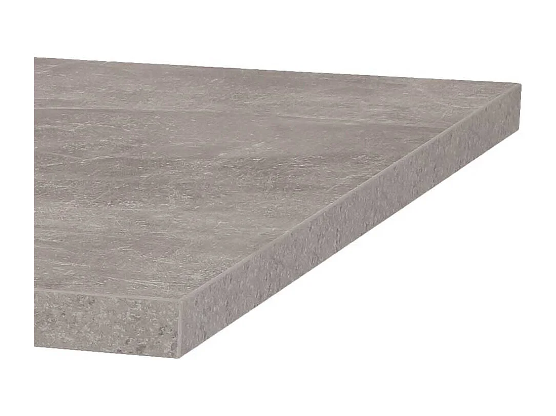 Küchentisch in Beton Grau und Schwarz 140 cm breit