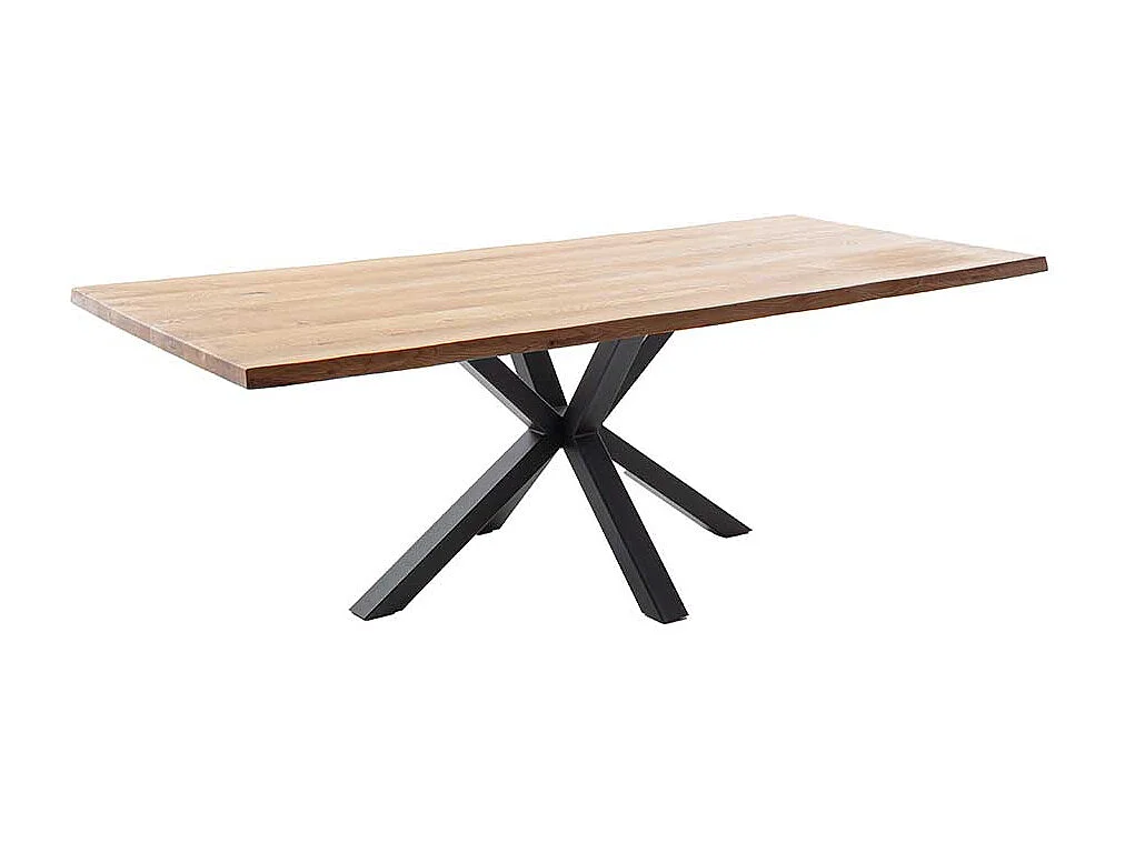 Esstisch Tisch Massivholz mit Spider Gestell aus Metall