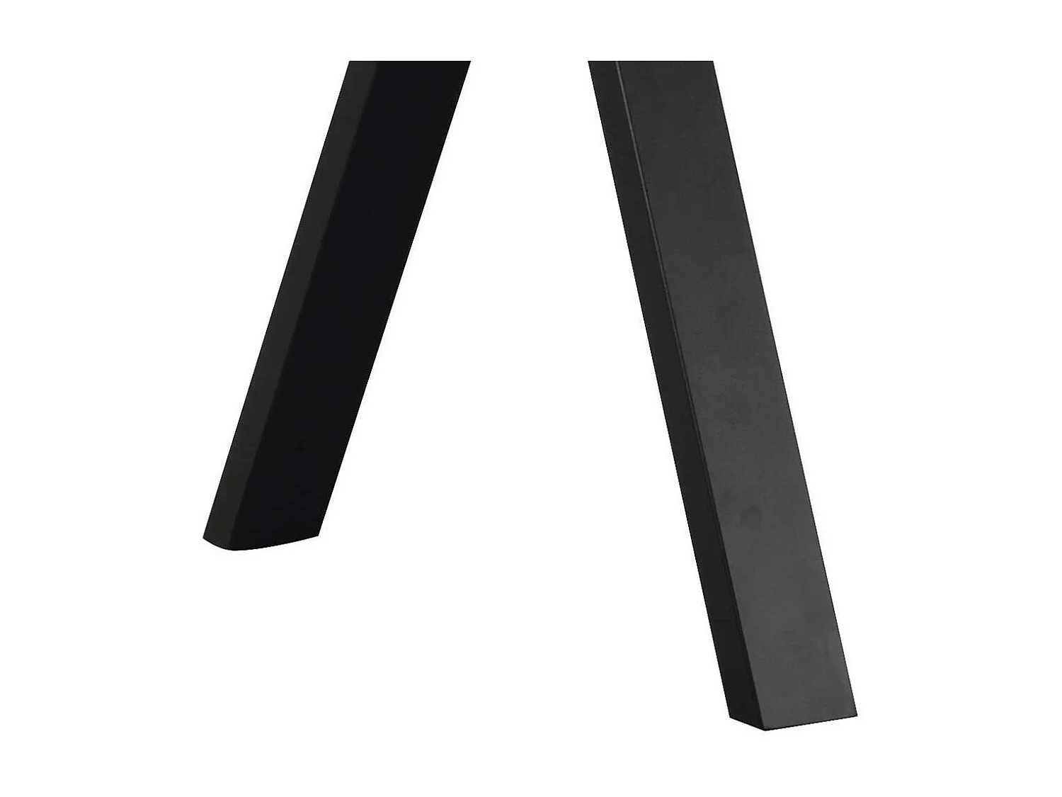 Esszimmer Tisch mit Vierfußgestell aus Metall Massivholzplatte