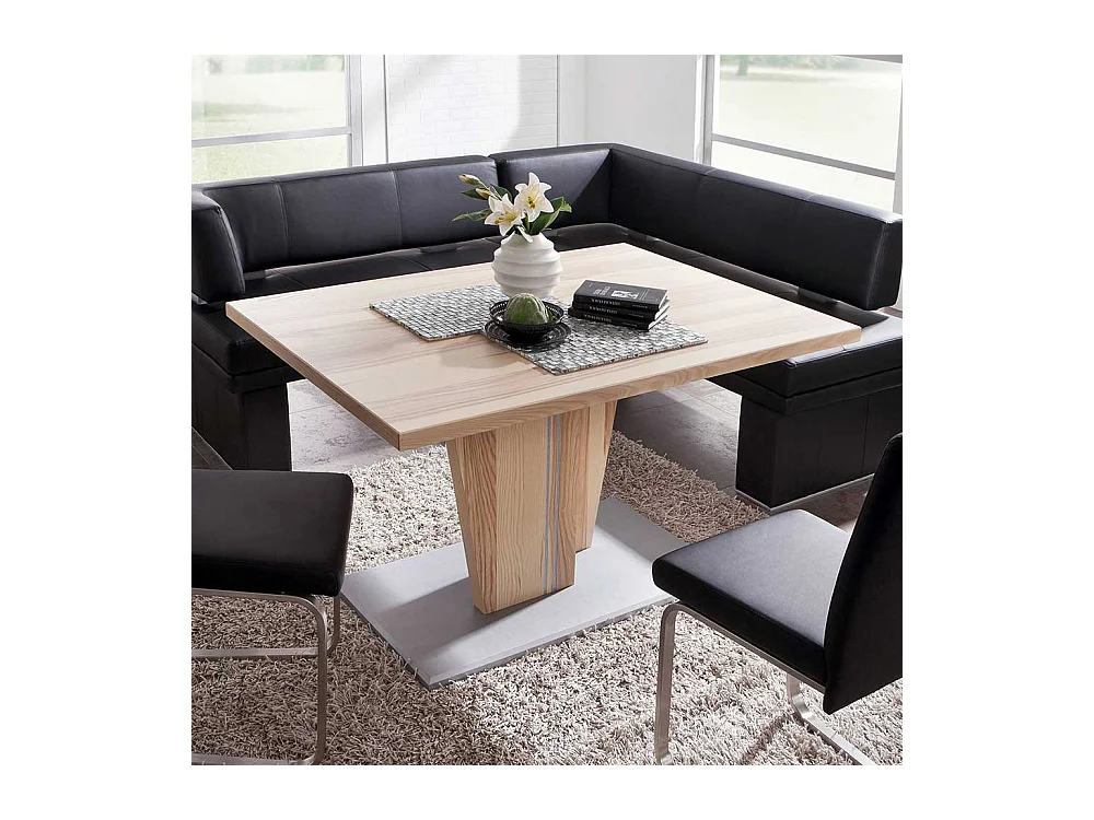 Esstisch mit Säulengestell Kernesche