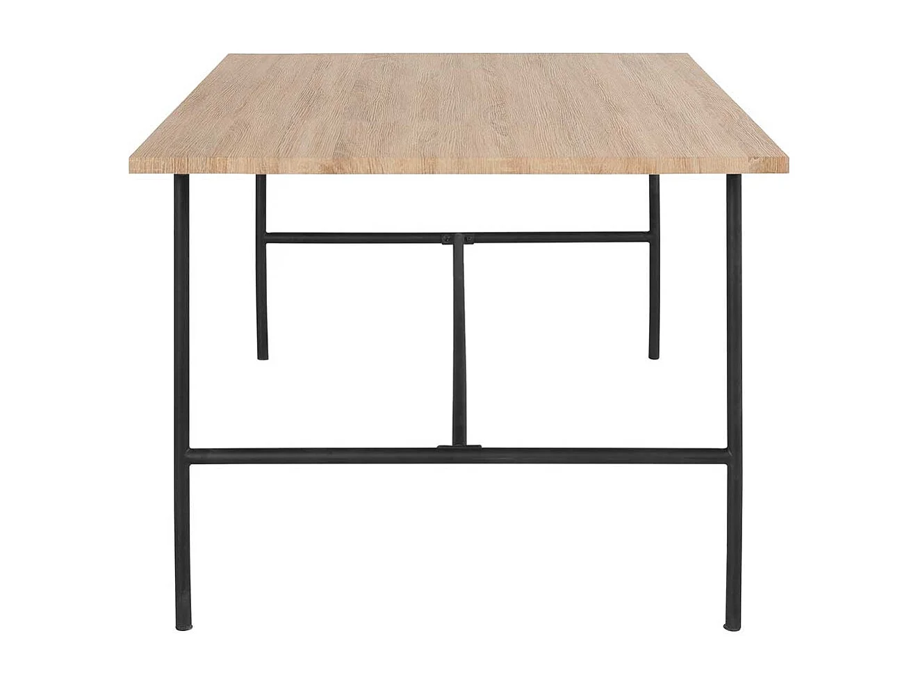 Esstisch Tisch Esszimmer in Eichefarben und Schwarz