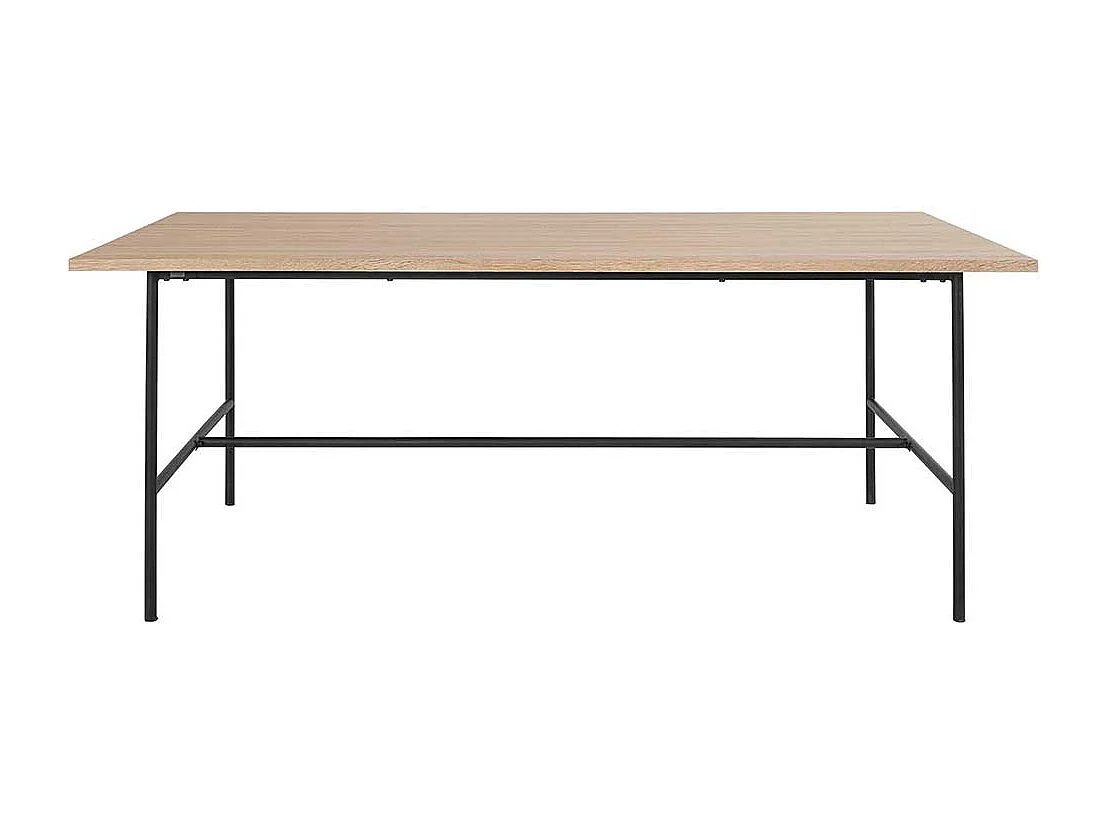 Esstisch Tisch Esszimmer in Eichefarben und Schwarz