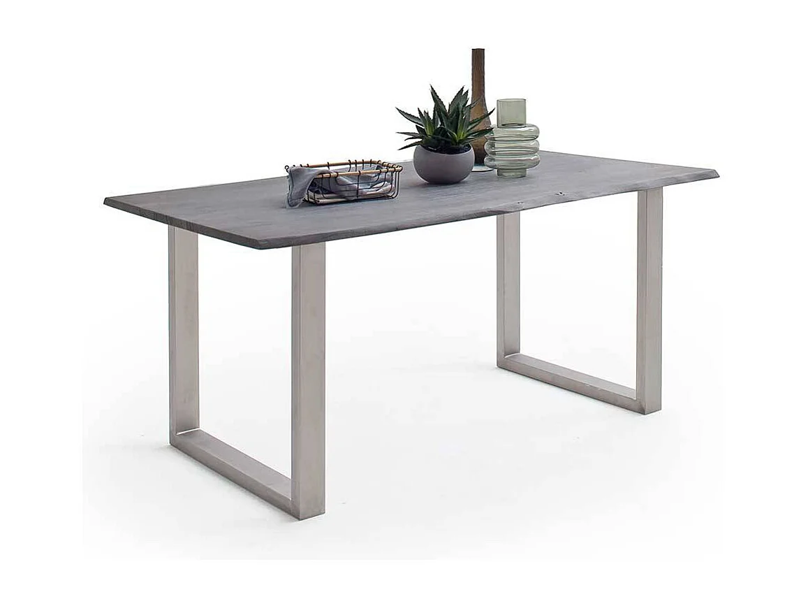 Esstisch Holztisch im Industry und Loft Stil mit natürlicher Baumkante