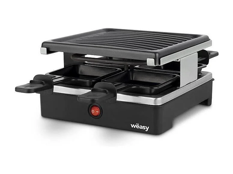 Appareil a raclette WEASY - LUGA40 - Jusqu'a 4 personnes - Revetement anti-adhésif - 600W