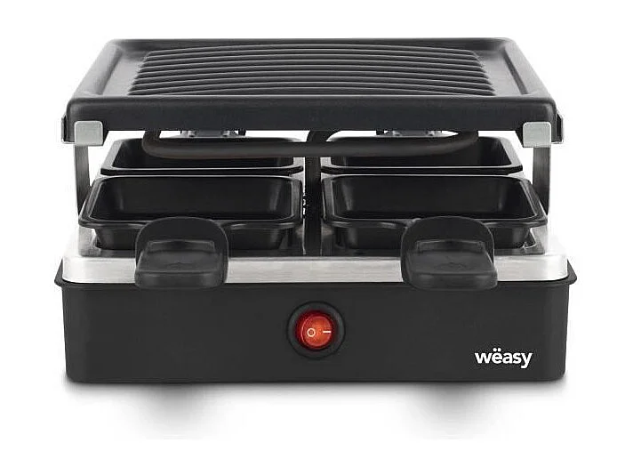 Appareil a raclette WEASY - LUGA40 - Jusqu'a 4 personnes - Revetement anti-adhésif - 600W