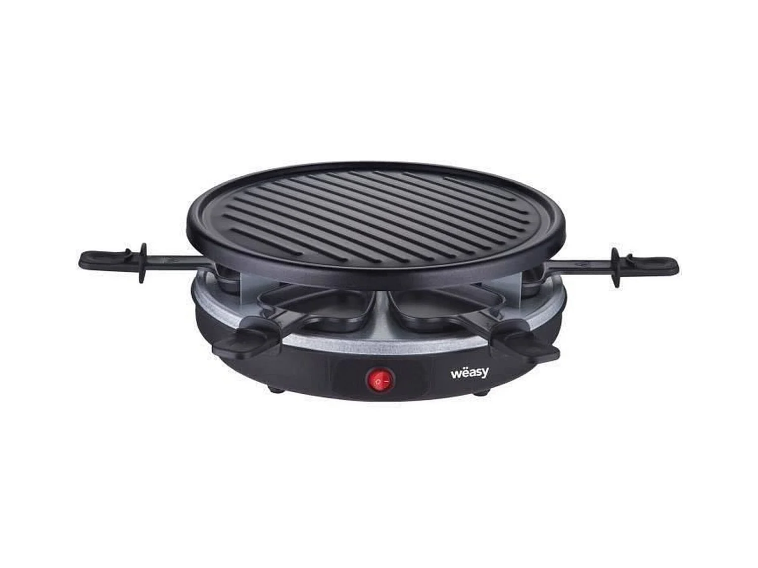 Raclette e grill per 4 persone 900 W Rivestimento antiaderente 30 x 30 cm Piastra rimovibile