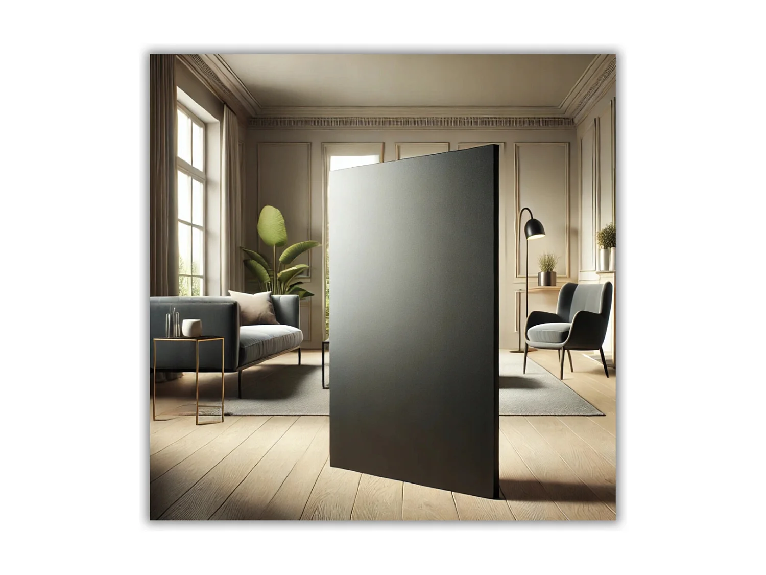 Komoda z 6 Szufladami 100 CM Szafka Czarny Mat Dąb Wotan Meble do Salonu Sypialni