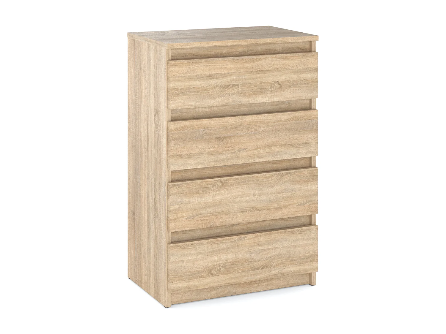 Sonoma eikenhouten ladekast met 4 lades 60 cm – tv-meubel, kast voor woonkamer of slaapkamer