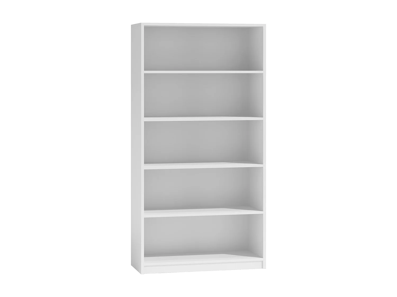 Libreria moderna 80x182x30 cm con 4 ripiani bianca LBT3