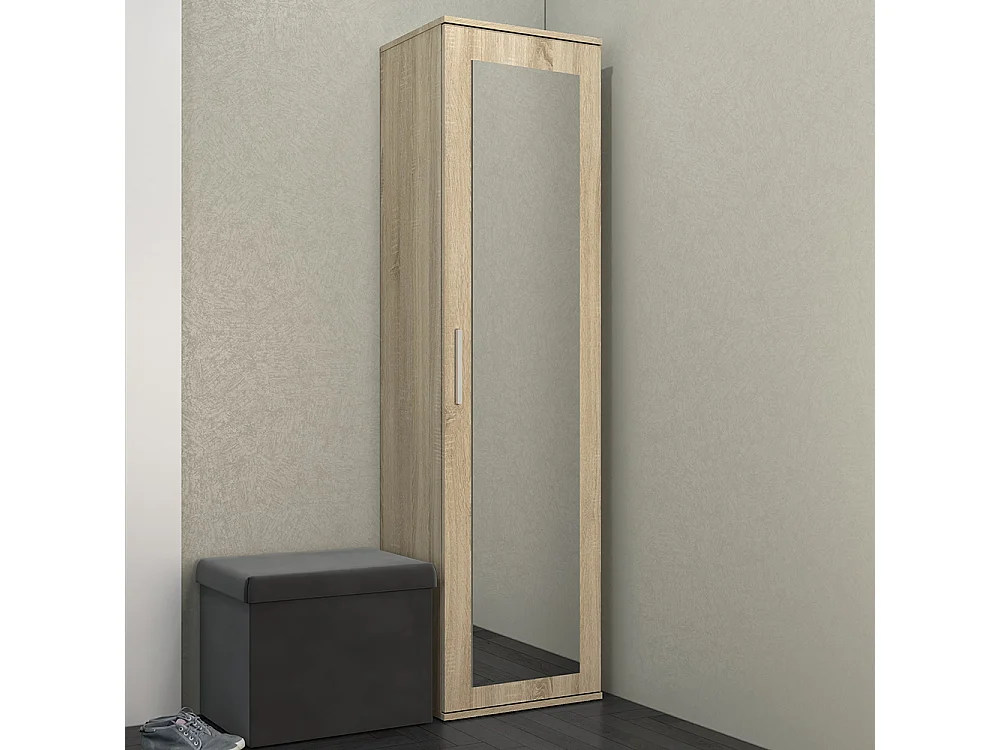 Armadio guardaroba per ingresso rovere chiaro MIT4