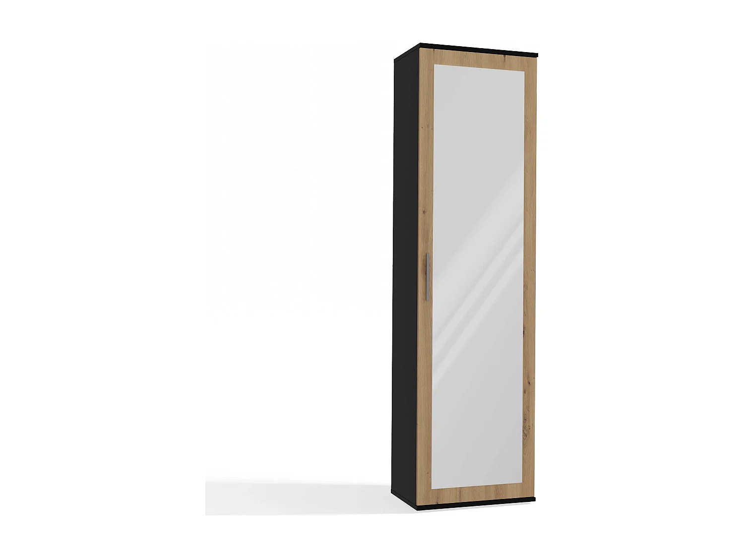 Armadio guardaroba per ingresso rovere e antracite MIT4