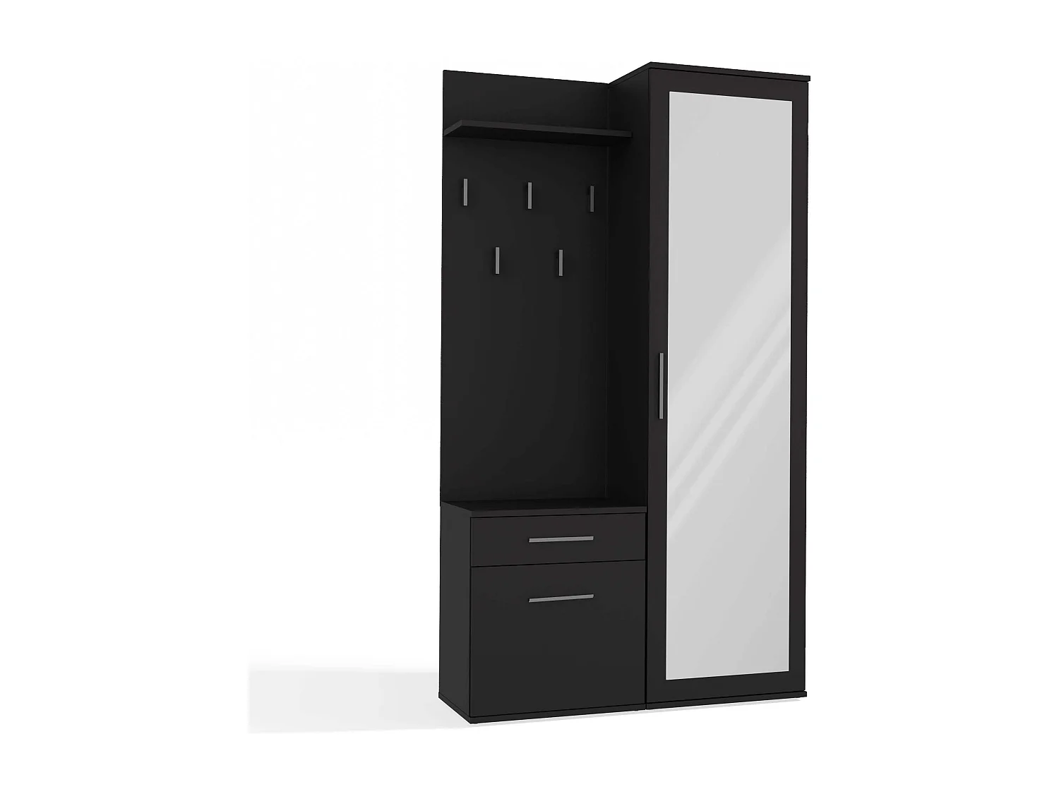 Mobile ingresso con specchio nero MIT3