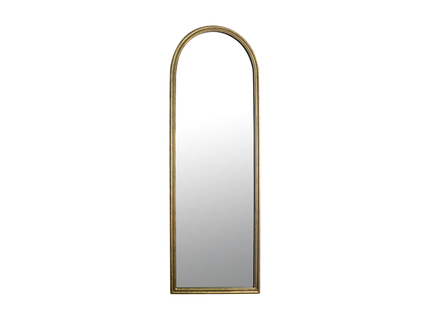 Miroir fenêtre en métal doré 170x60cm